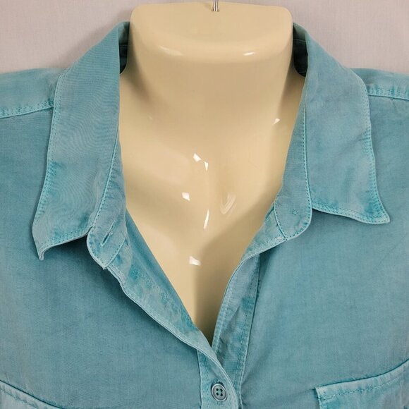 Chico's Light Blue Button Down Shirt - Picture 3 of 10